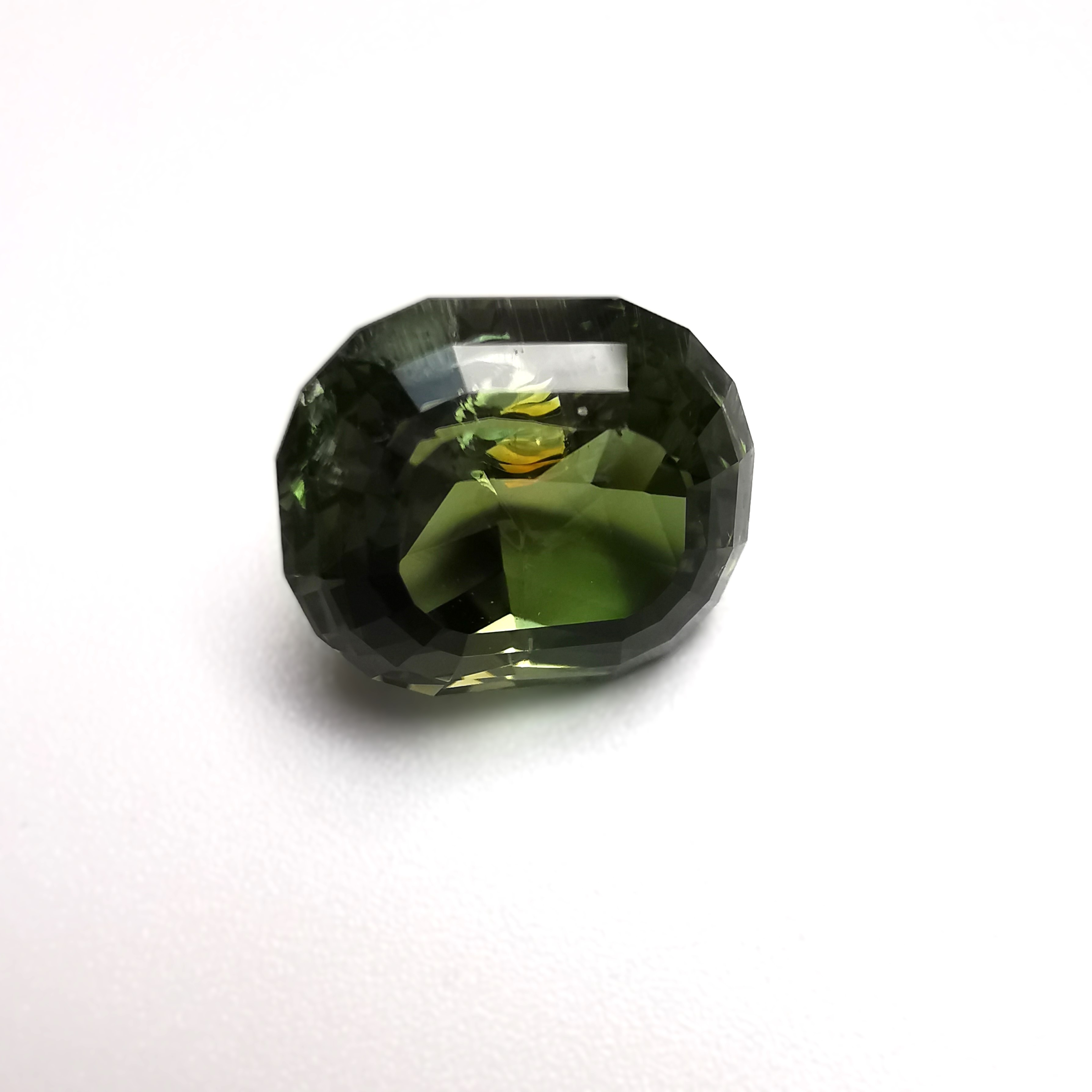 4.4 ct. step-cut green tourmaline