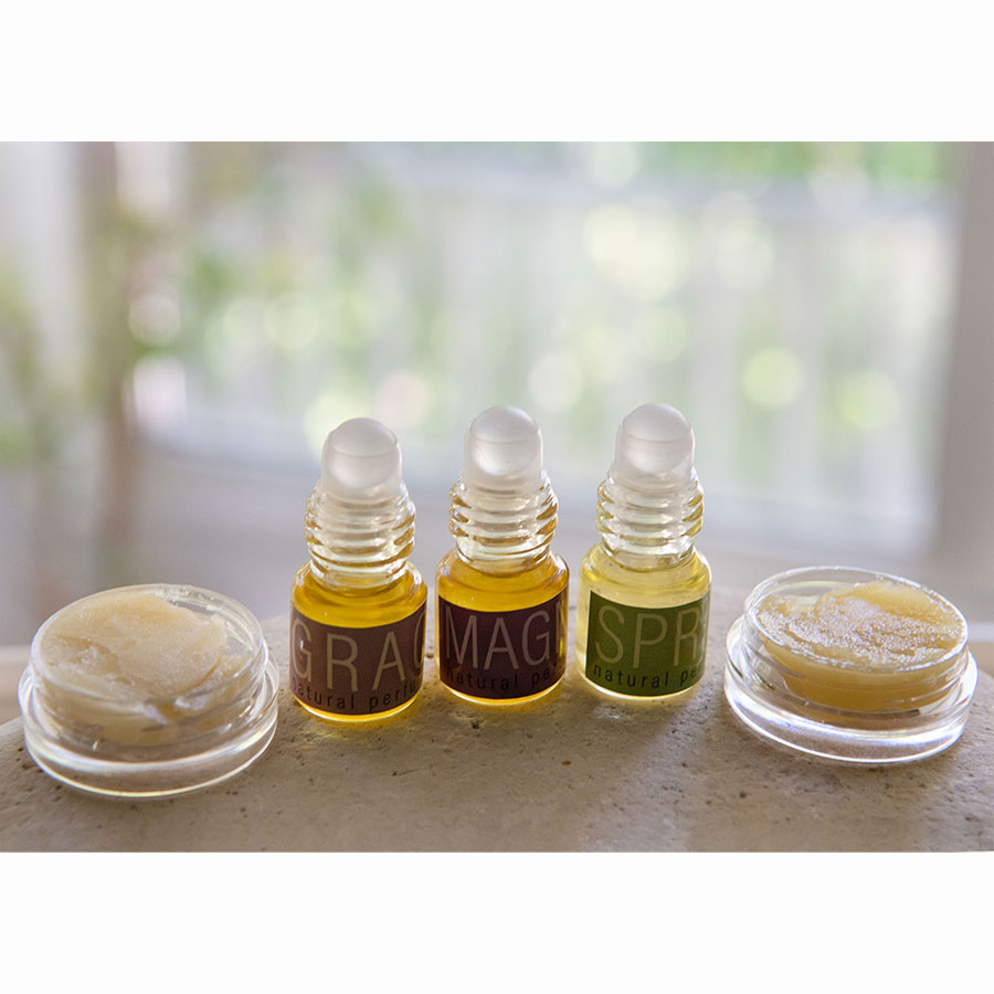 Set of 5 natural perfume samples
