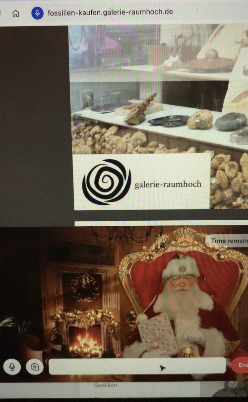 Interaktiver Weihnachtsmann-Avatar