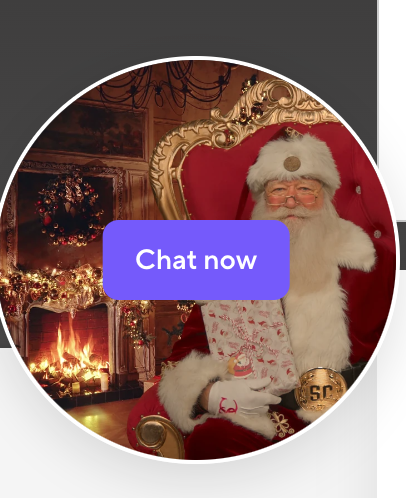 Interaktiver Weihnachtsmann-Avatar