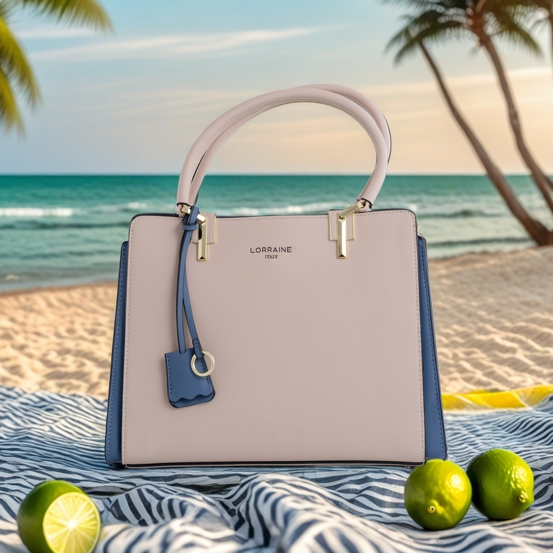 Lorraine Croc Embossed Satchel