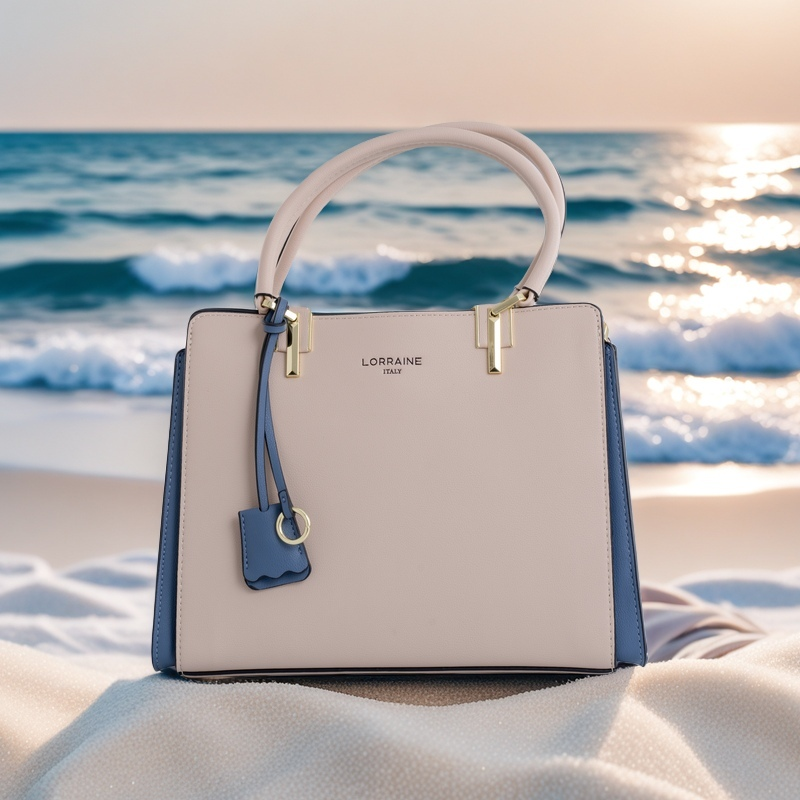 Lorraine Croc Embossed Satchel