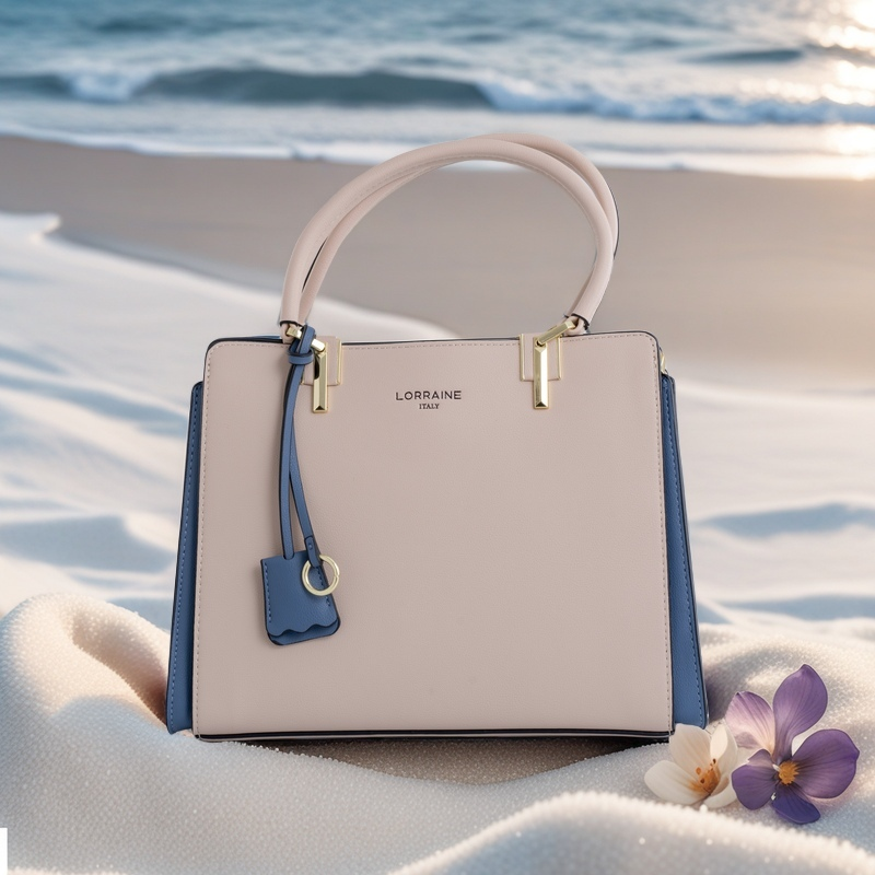 Lorraine Croc Embossed Satchel