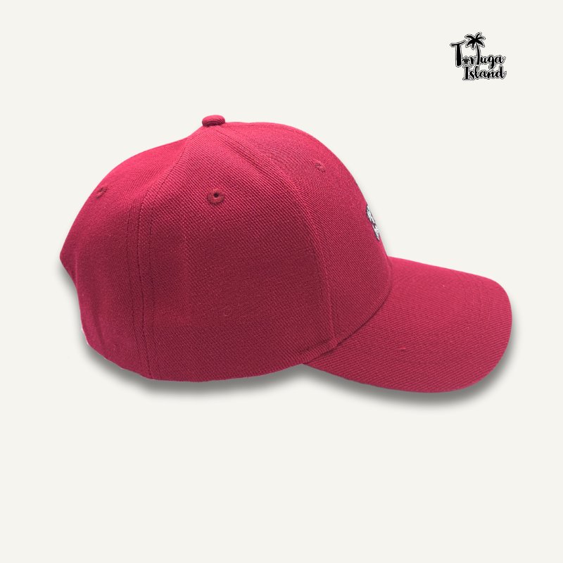 Tortuga Island 6-Panel Wine Baseball Cap