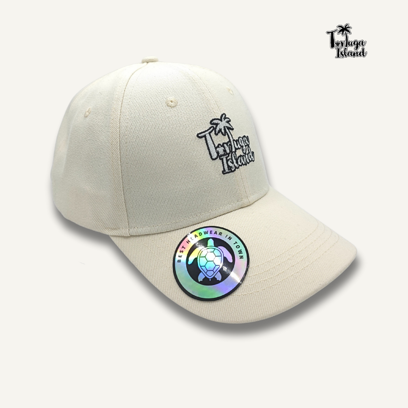Tortuga Island 6-Panel White-Bone Baseball Cap