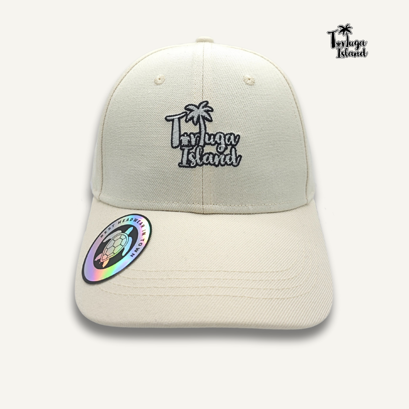 Tortuga Island 6-Panel White-Bone Baseball Cap