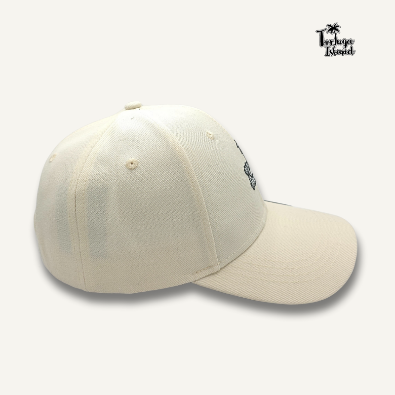 Tortuga Island 6-Panel White-Bone Baseball Cap