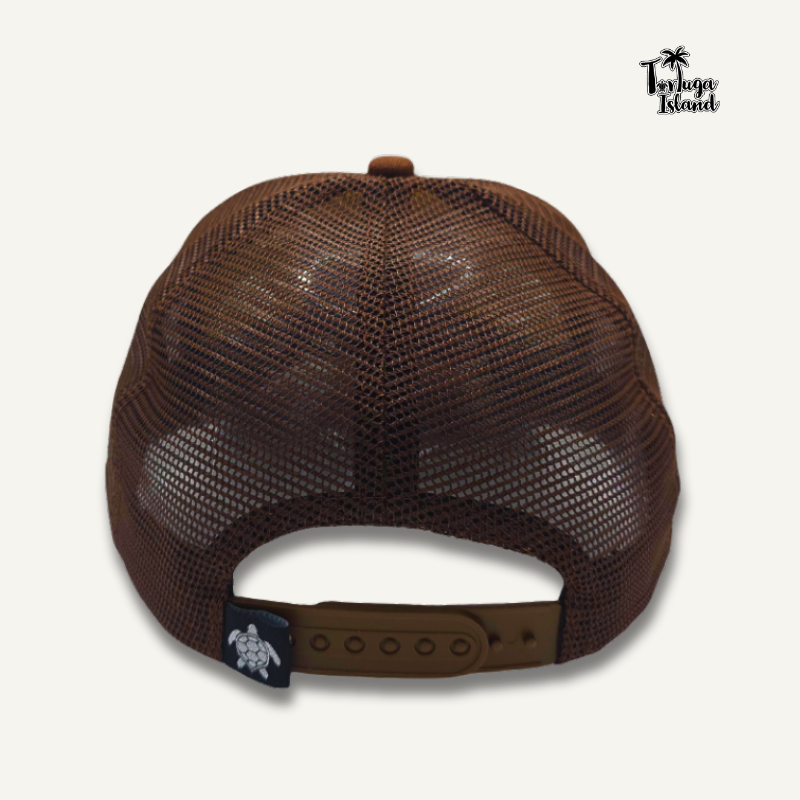 Tortuga on the Horizon Brown Trucker Cap