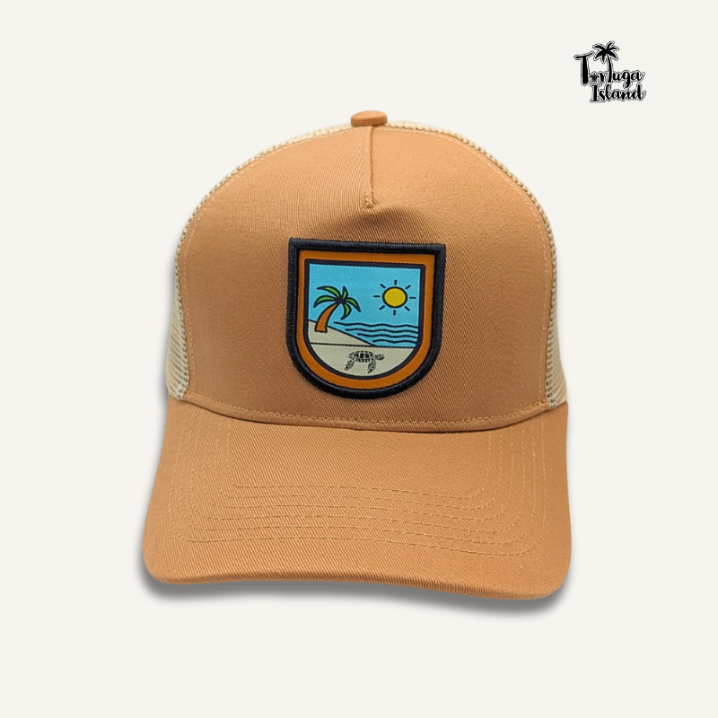 Tortuga On The Beach Khaki Trucker Cap