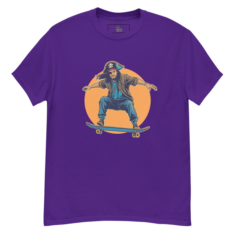  Pirate Skateboard T-Shirt