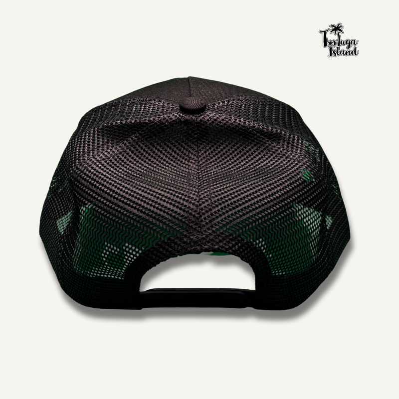 Skull Patch Black Trucker Cap