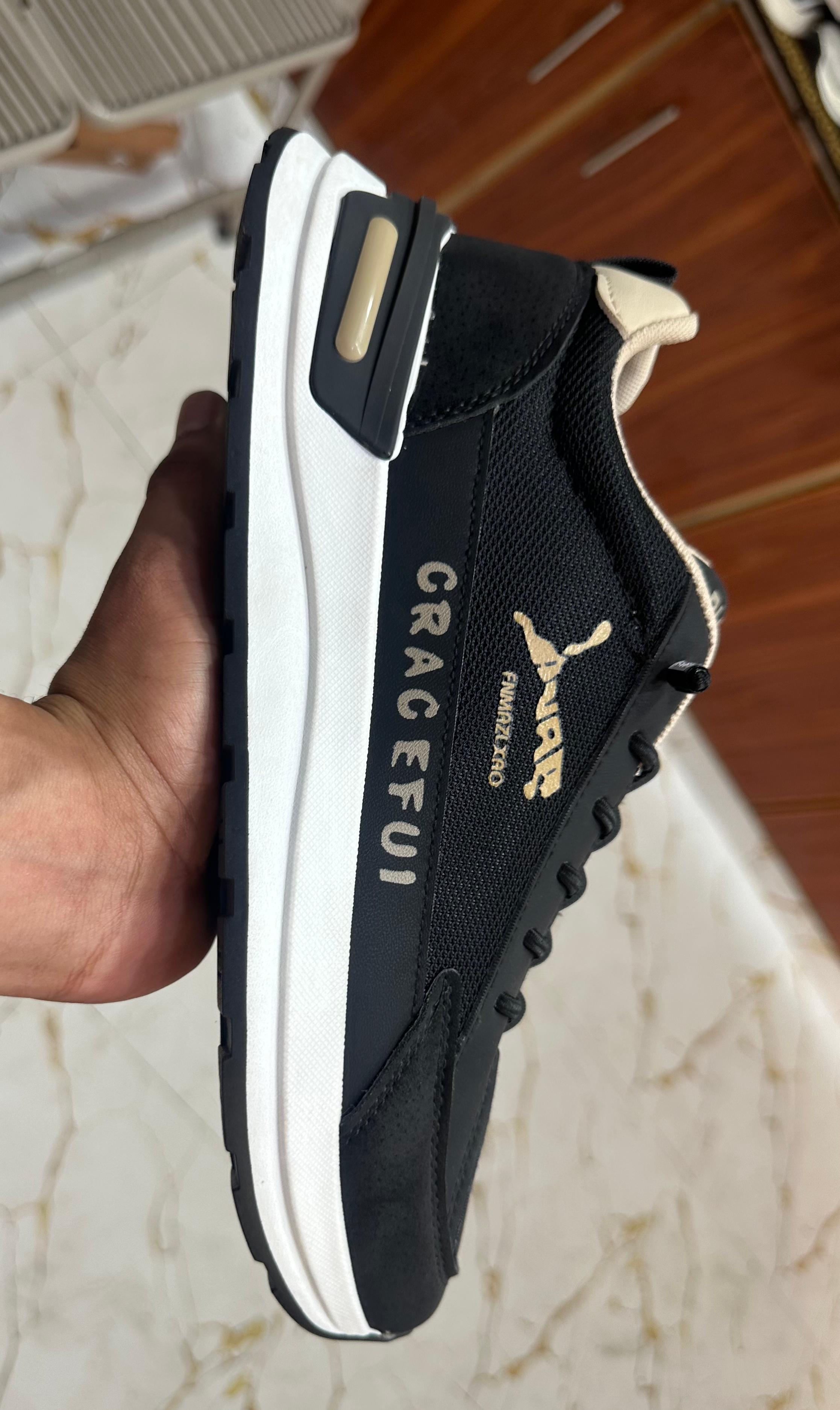 Puma Craceful Black Athletic Shoe