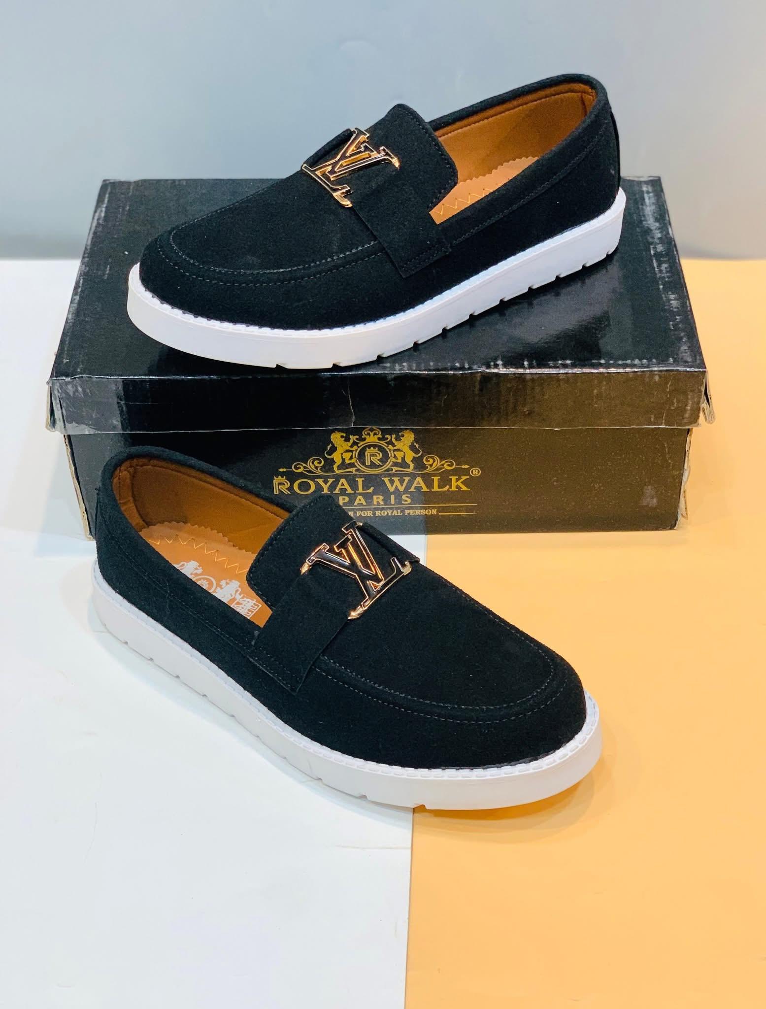Louis Vuitton Velvet Formal Men's Comfortable Fashion Loafer's