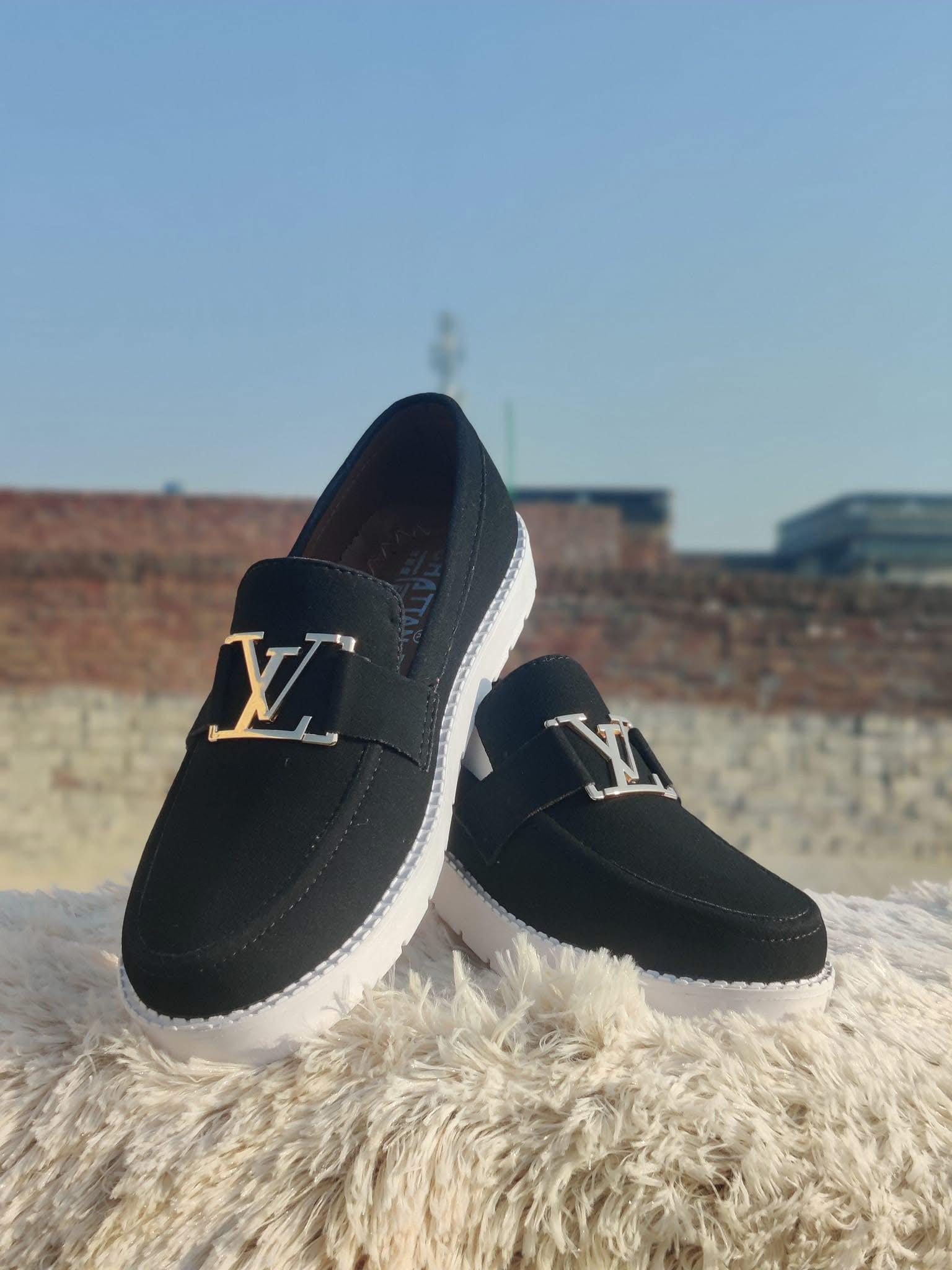 Louis Vuitton Velvet Formal Men's Comfortable Fashion Loafer's