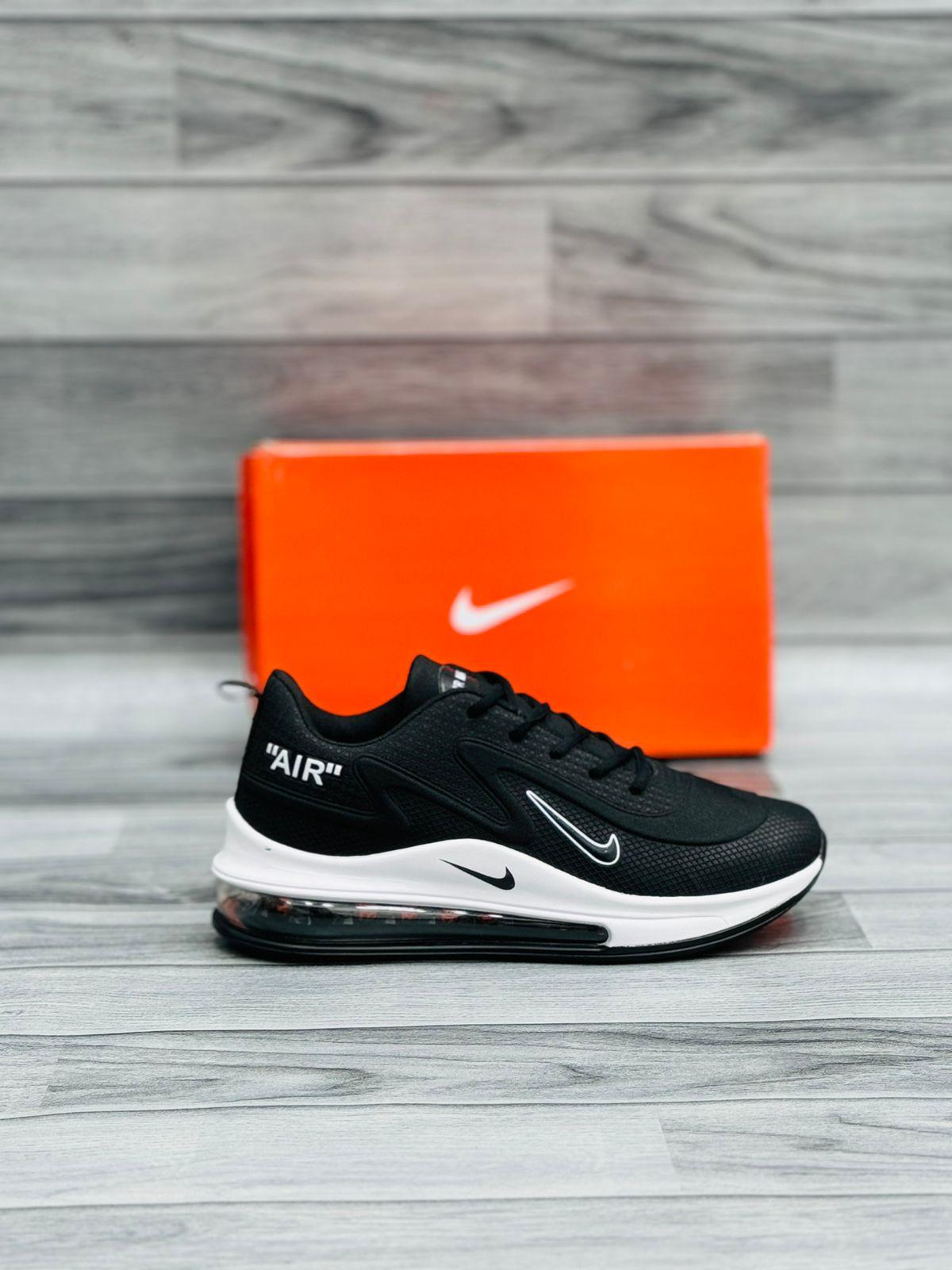 Nike-Inspired Air Max 720 Style – Black/White 
