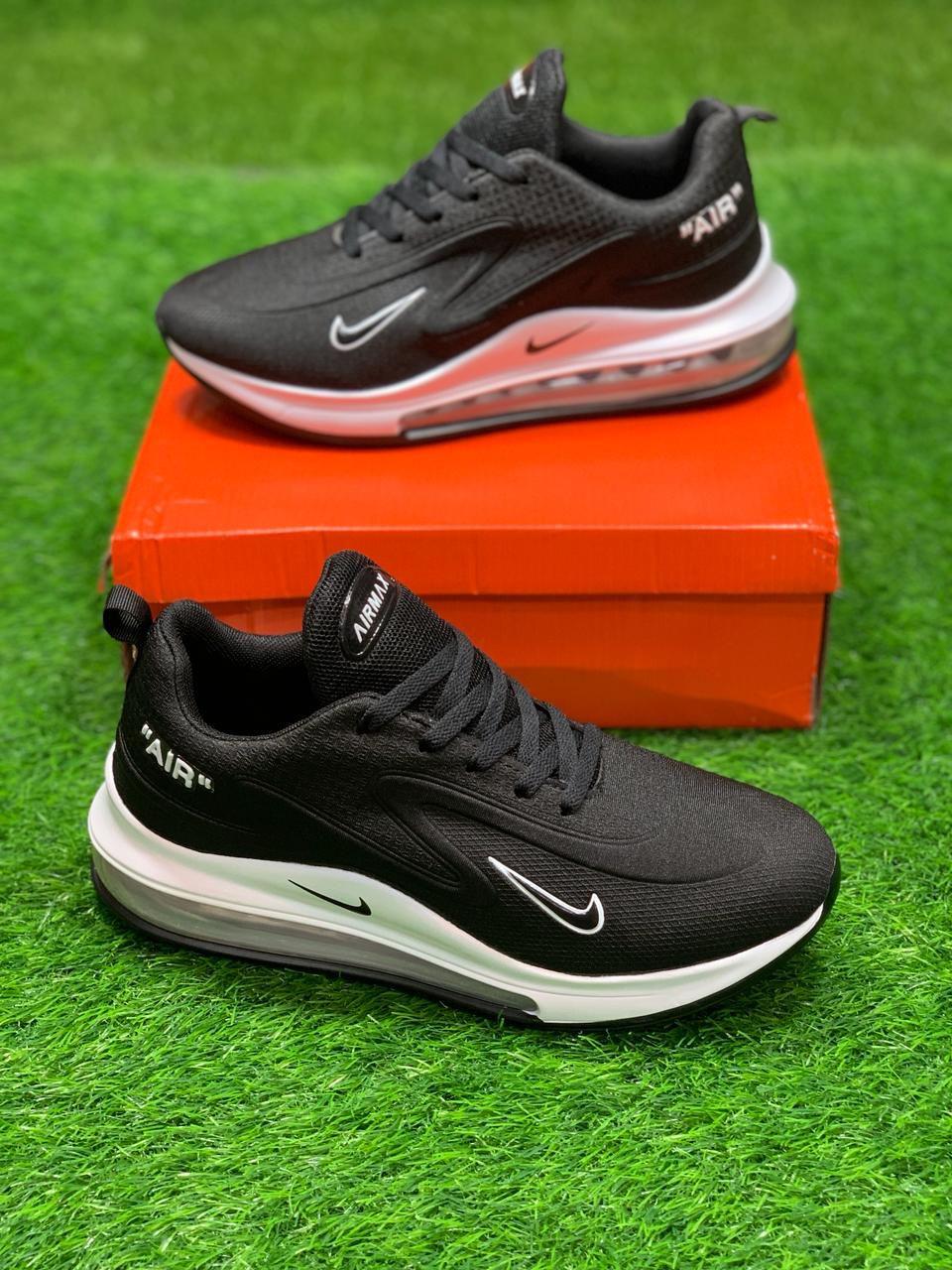 Nike-Inspired Air Max 720 Style – Black/White 