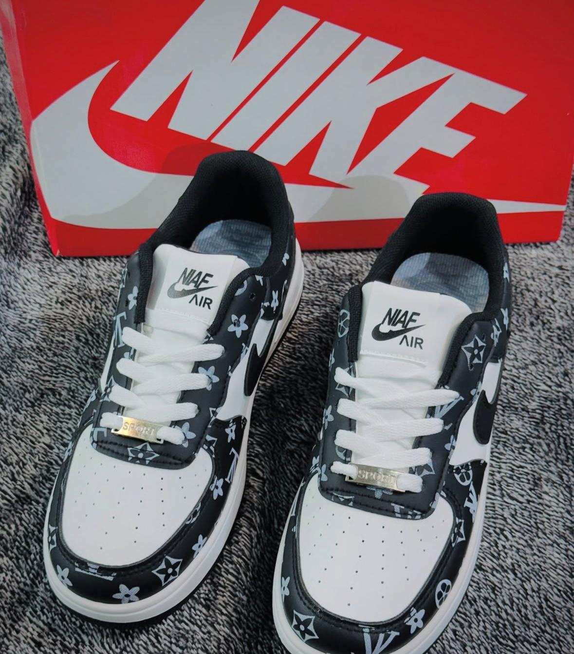 Louis Vuitton Nike Air Force 1 –  Black & White Edition