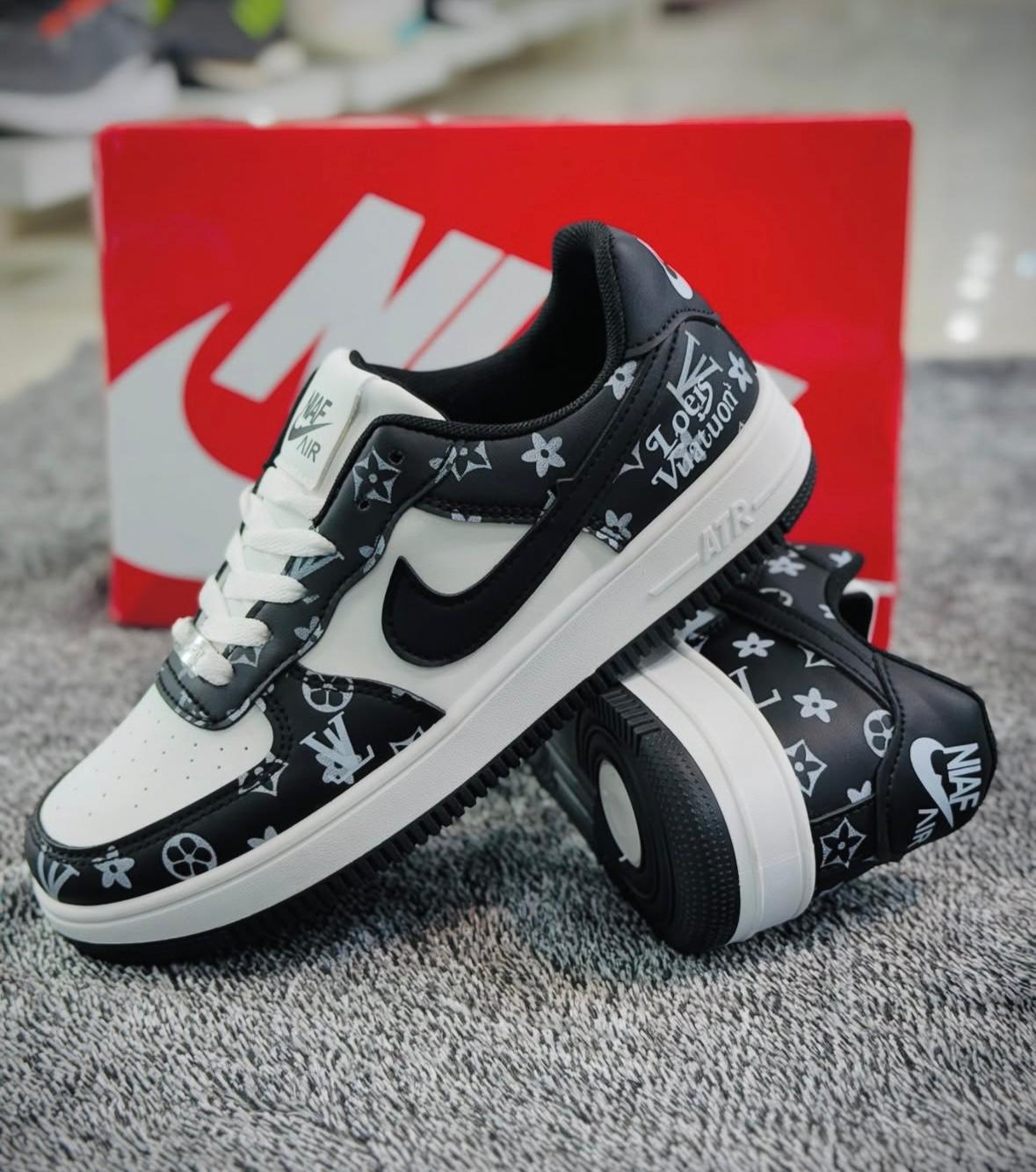 Louis Vuitton Nike Air Force 1 –  Black & White Edition