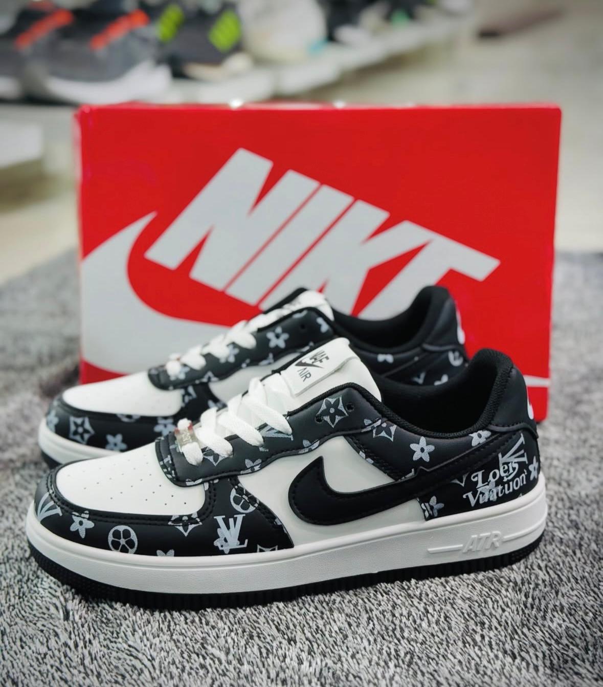 Louis Vuitton Nike Air Force 1 –  Black & White Edition