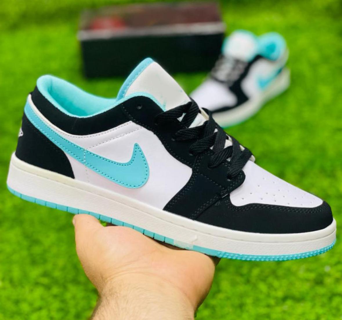 Nike Air Force 1 Low "Black/White/Turquoise Blue"