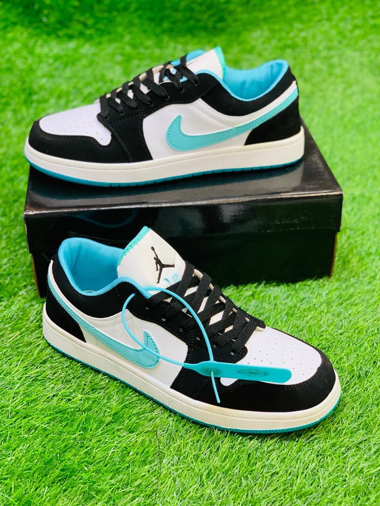 Nike Air Force 1 Low "Black/White/Turquoise Blue"