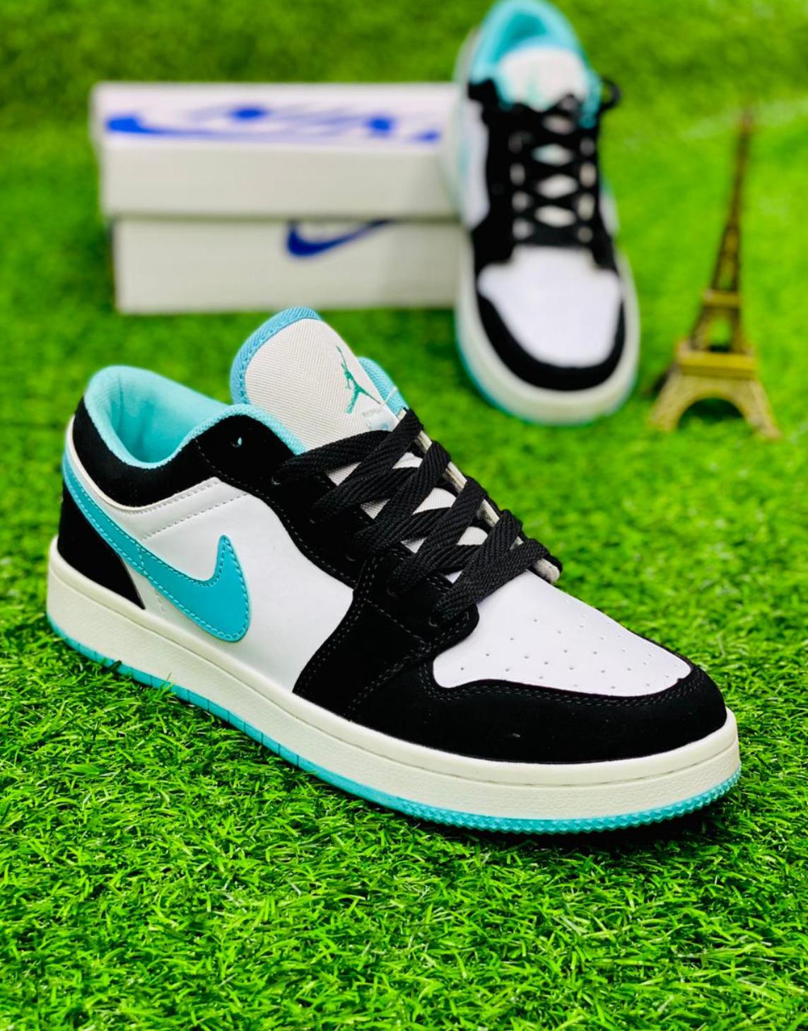 Nike Air Force 1 Low "Black/White/Turquoise Blue"
