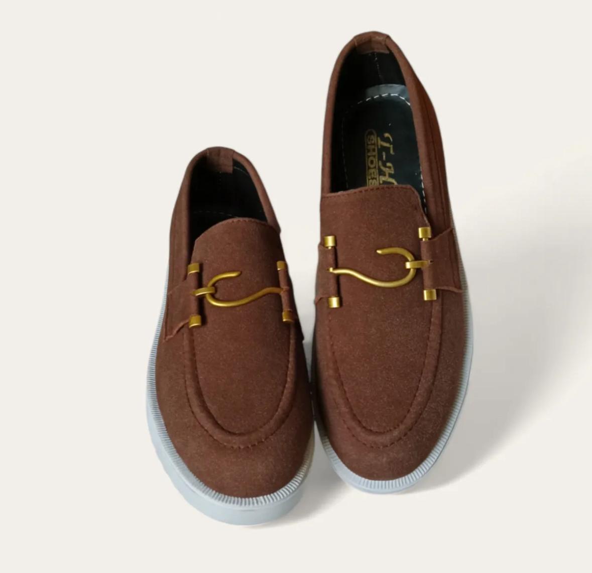Velvet Formal Men's Brown Comfortable Fashion Loafer's