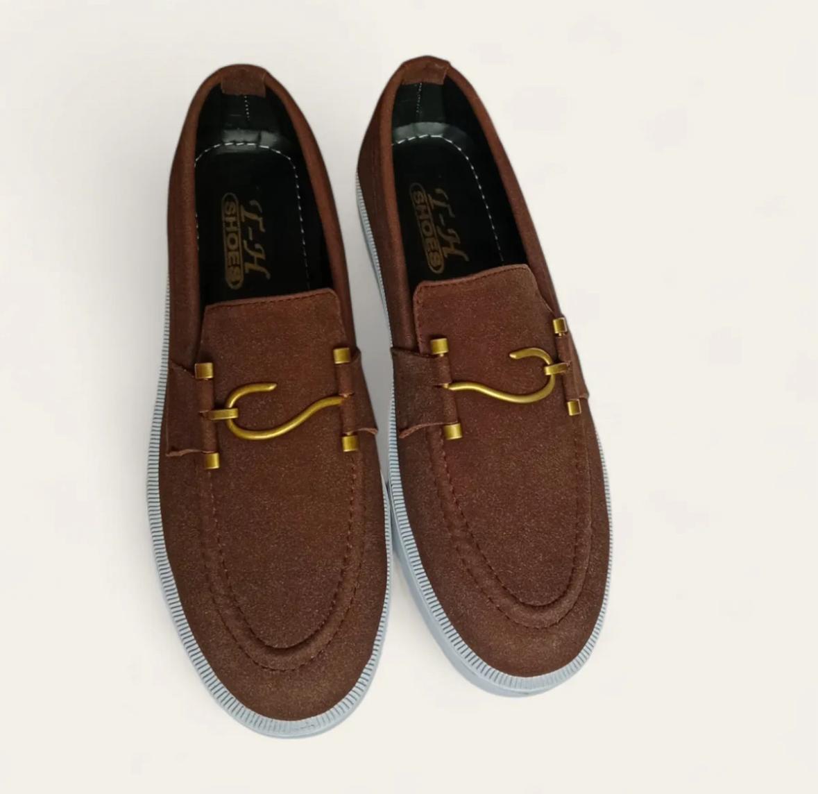 Velvet Formal Men's Brown Comfortable Fashion Loafer's