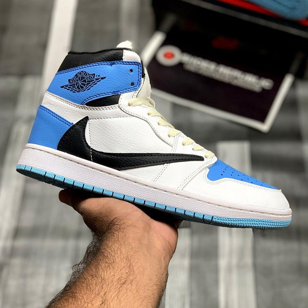 Nike Air Jordan 1 Retro High OG “UNC Reverse Swoosh” Custom