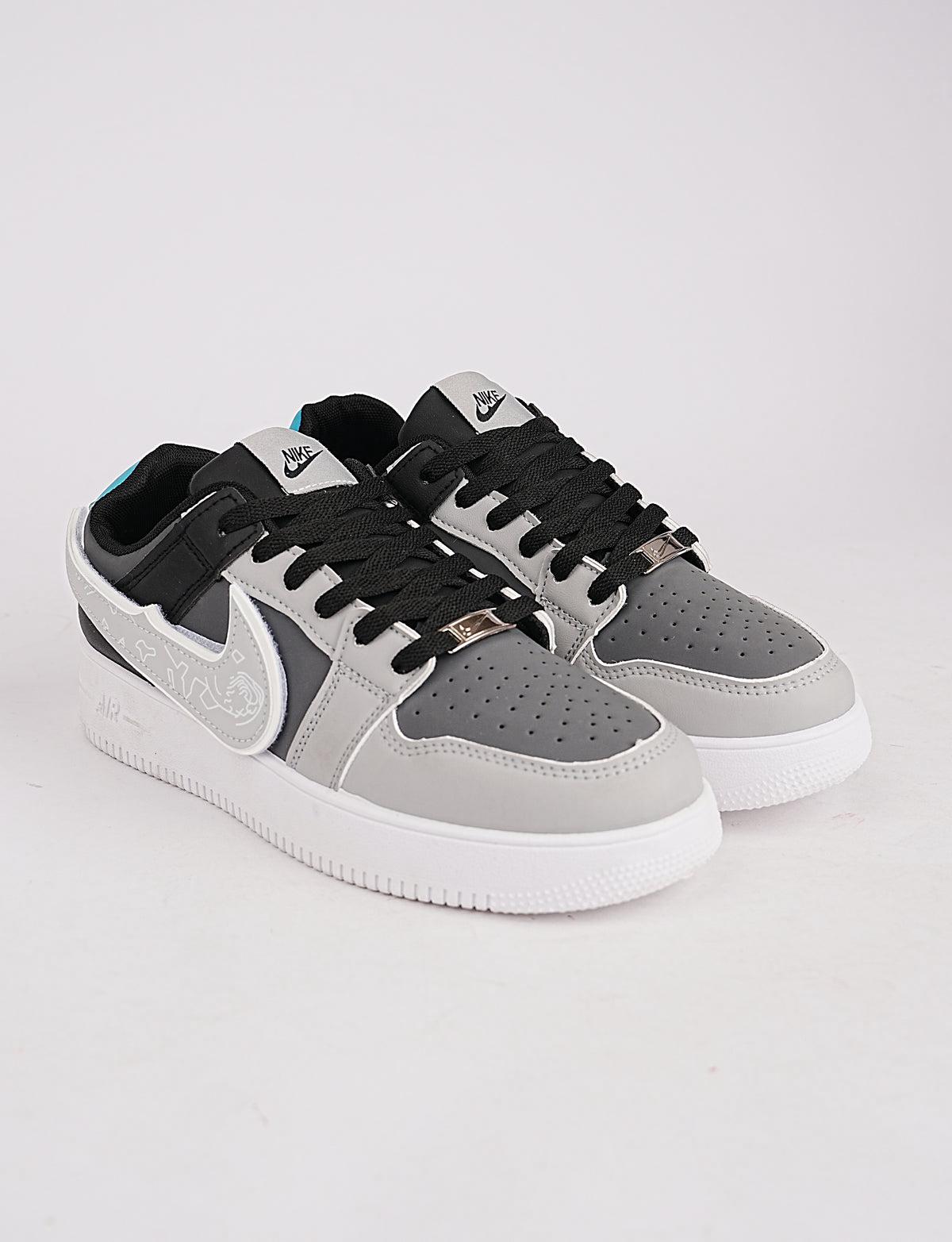 Nike Air Force 1 Low "Graffiti Swoosh" – Grey/Black
