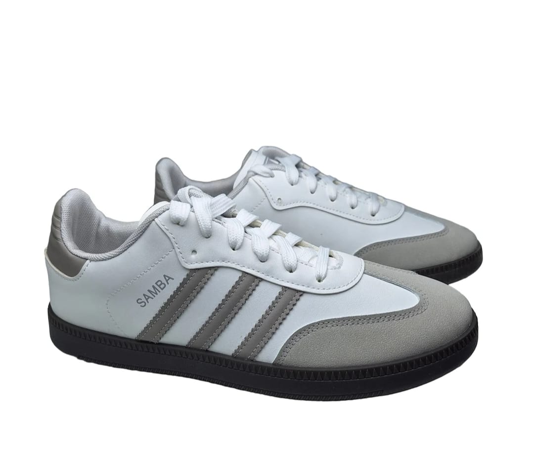 Adidas Samba Single side Stripe – White And Brown