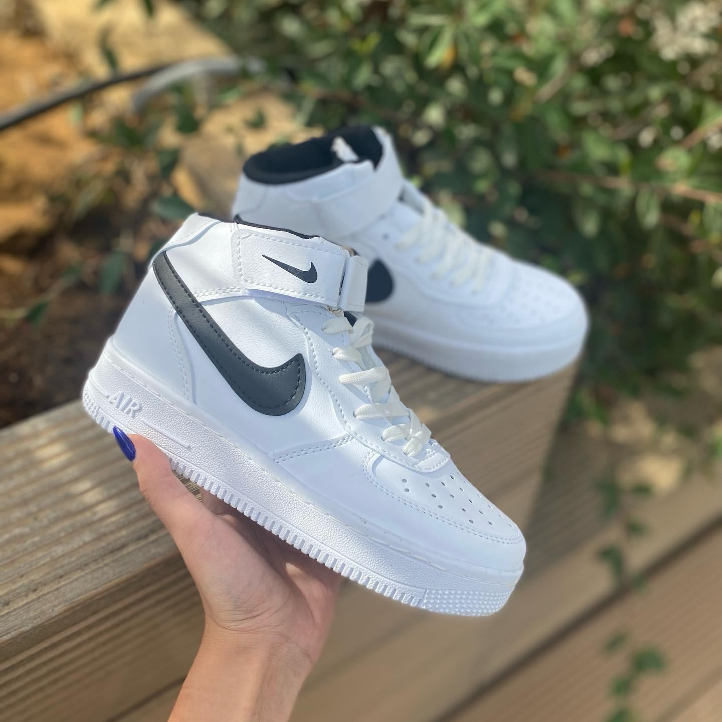 Nike Air Jordan - White & Black Mid-Top Air