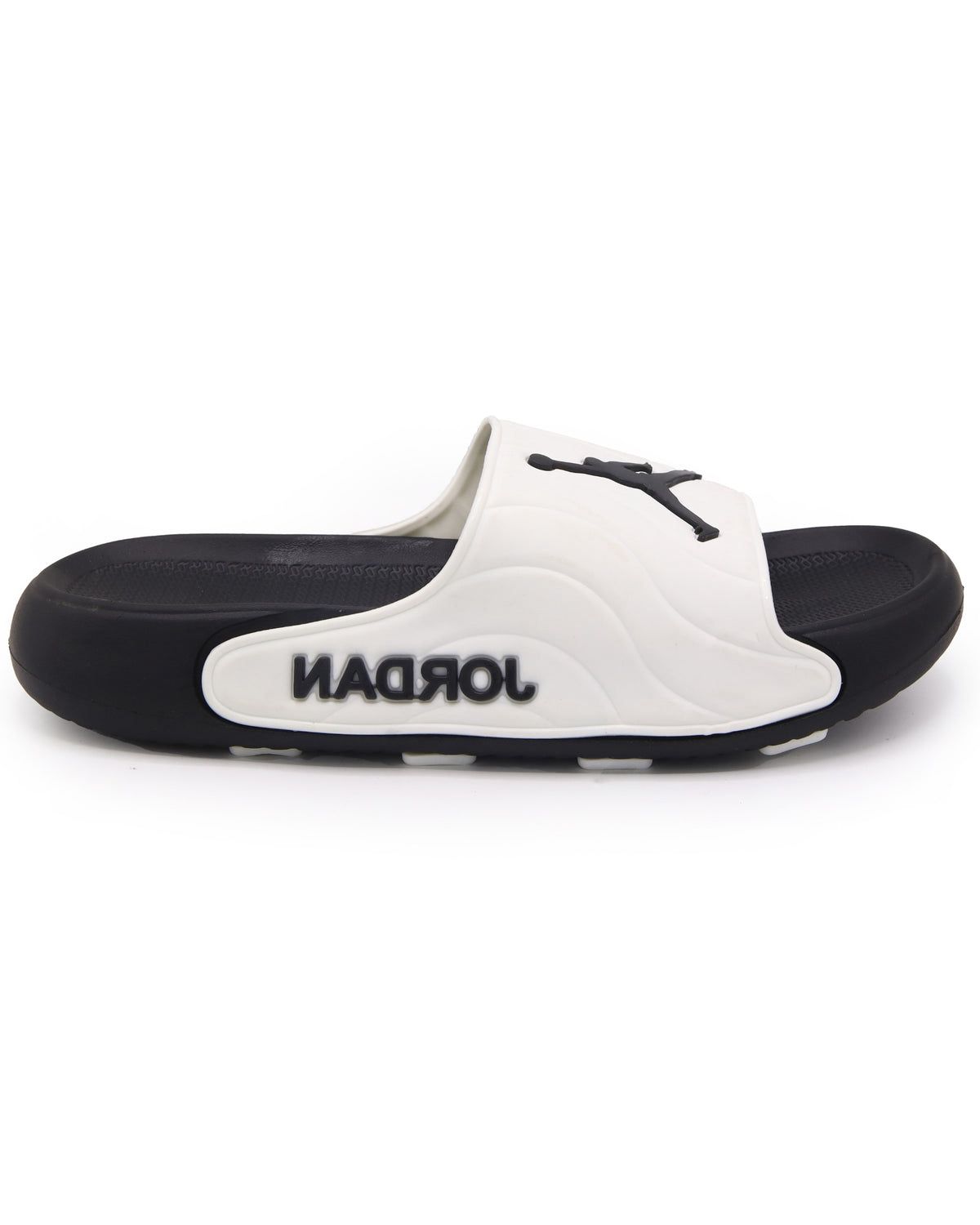 Jordan White & Black Slide Sandals for Men – Comfortable Slip-On