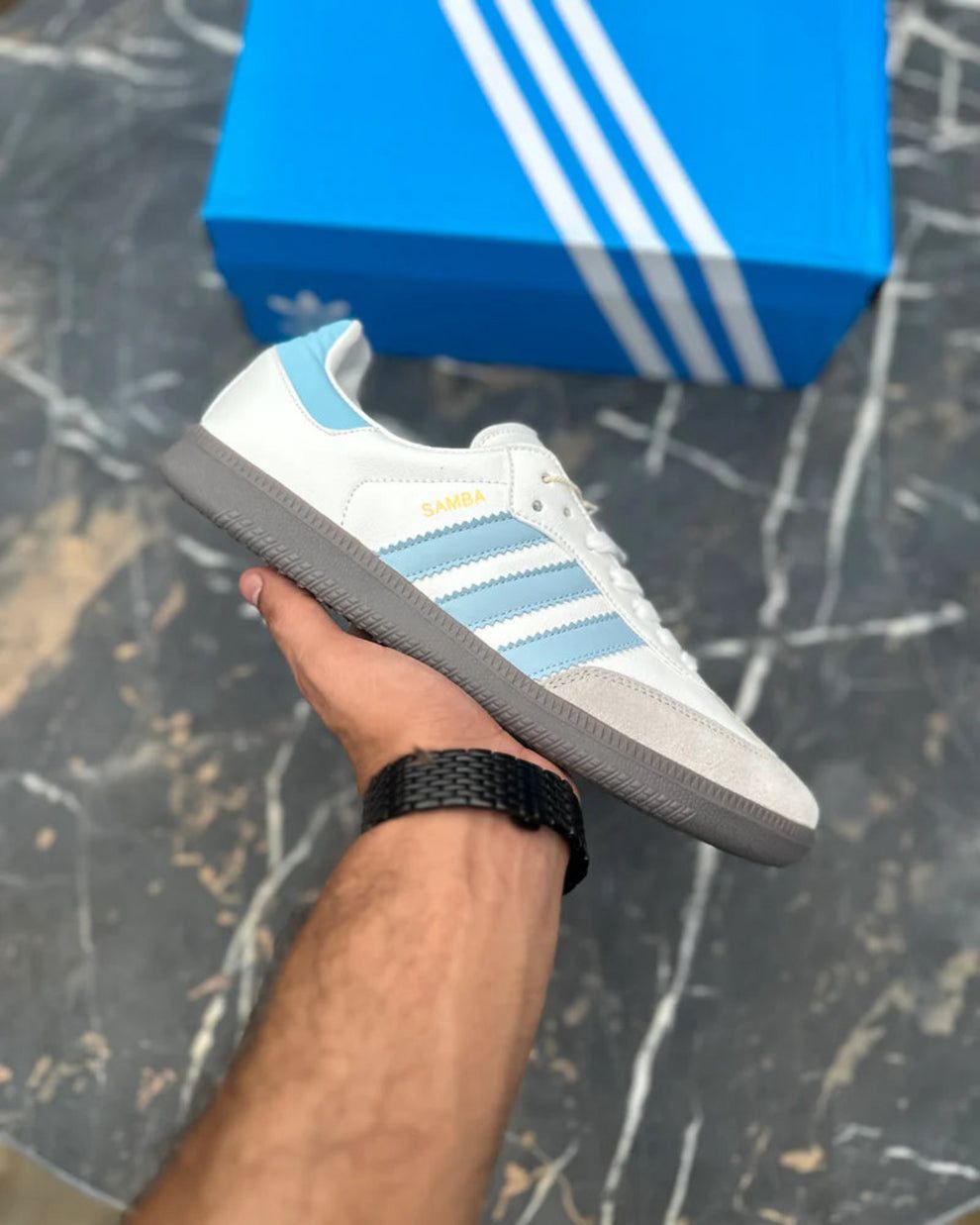 Adidas Samba OG – Classic Blue & White