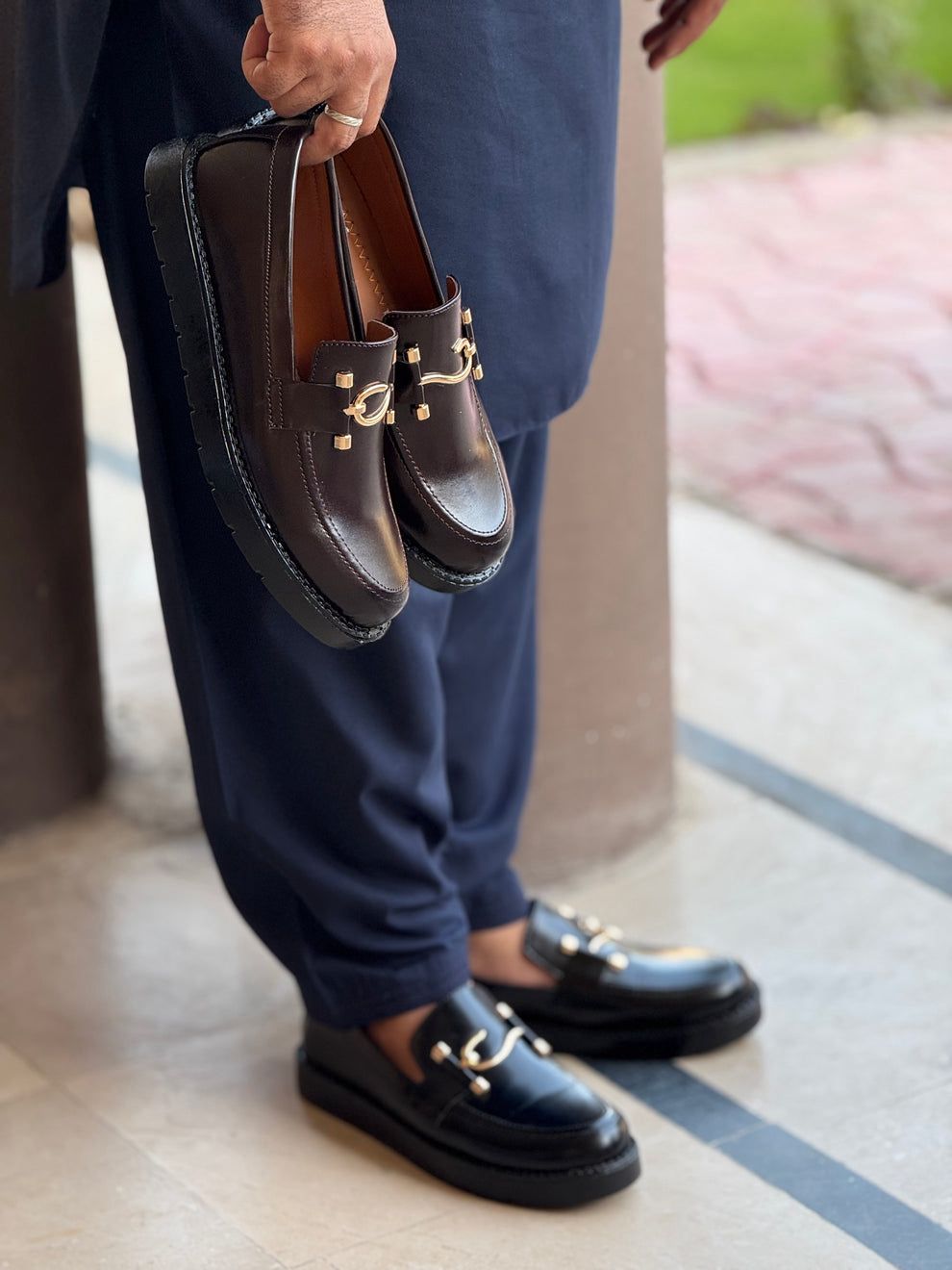 Burgundy Leather Loafers – Brown - Luxury Men’s Slip-Ons