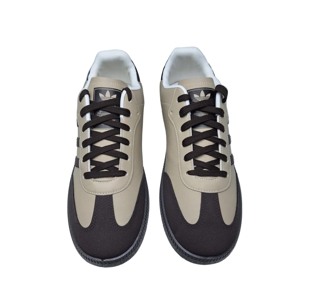 Adidas Samba Single side Stripe  – Brown And beige