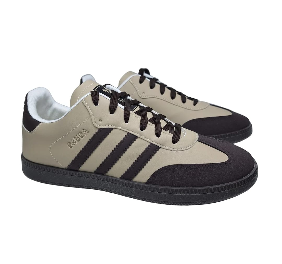 Adidas Samba Single side Stripe  – Brown And beige