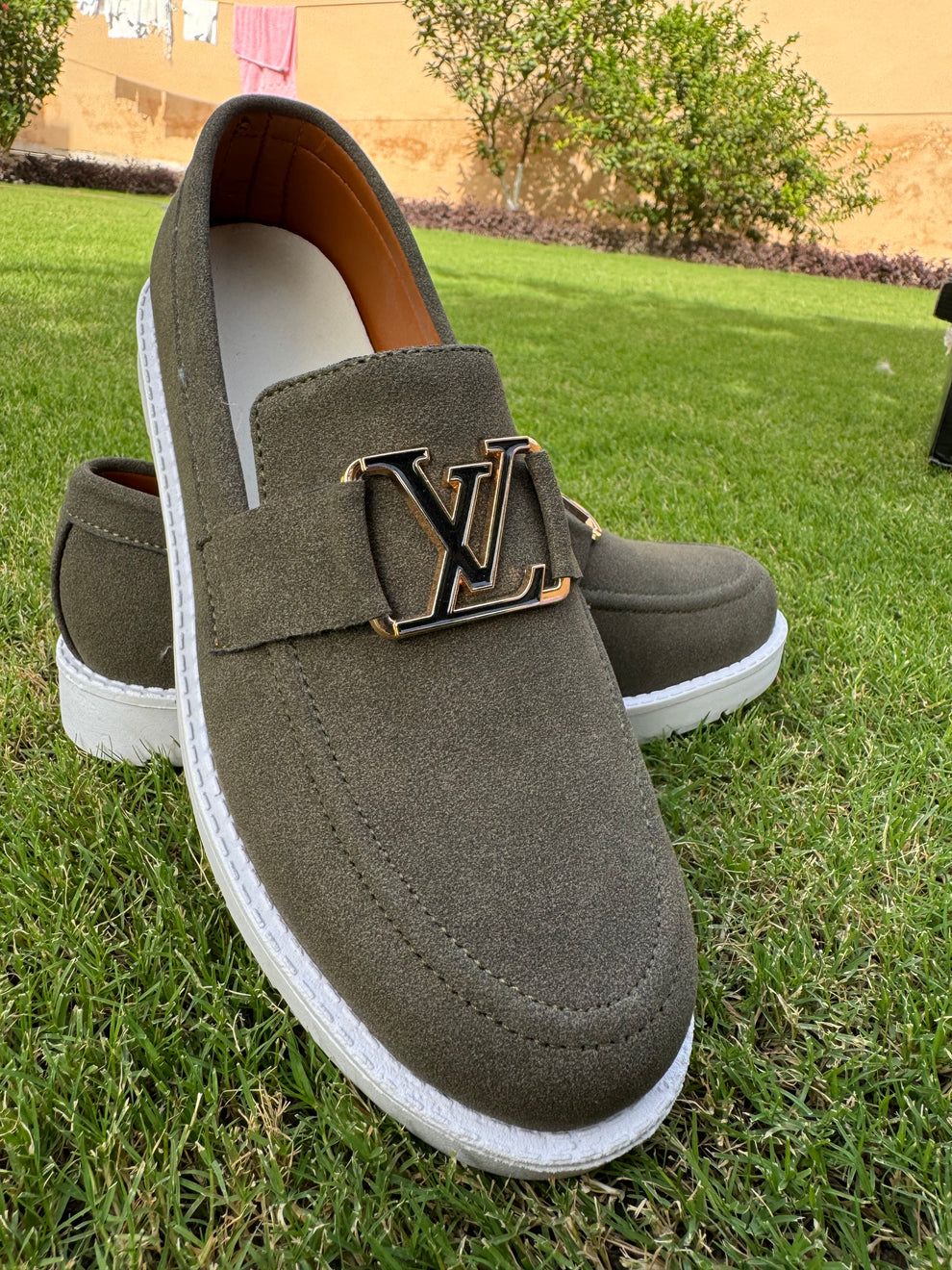 Louis Vuitton Velvet Formal Men's Comfortable Fashion Loafer's