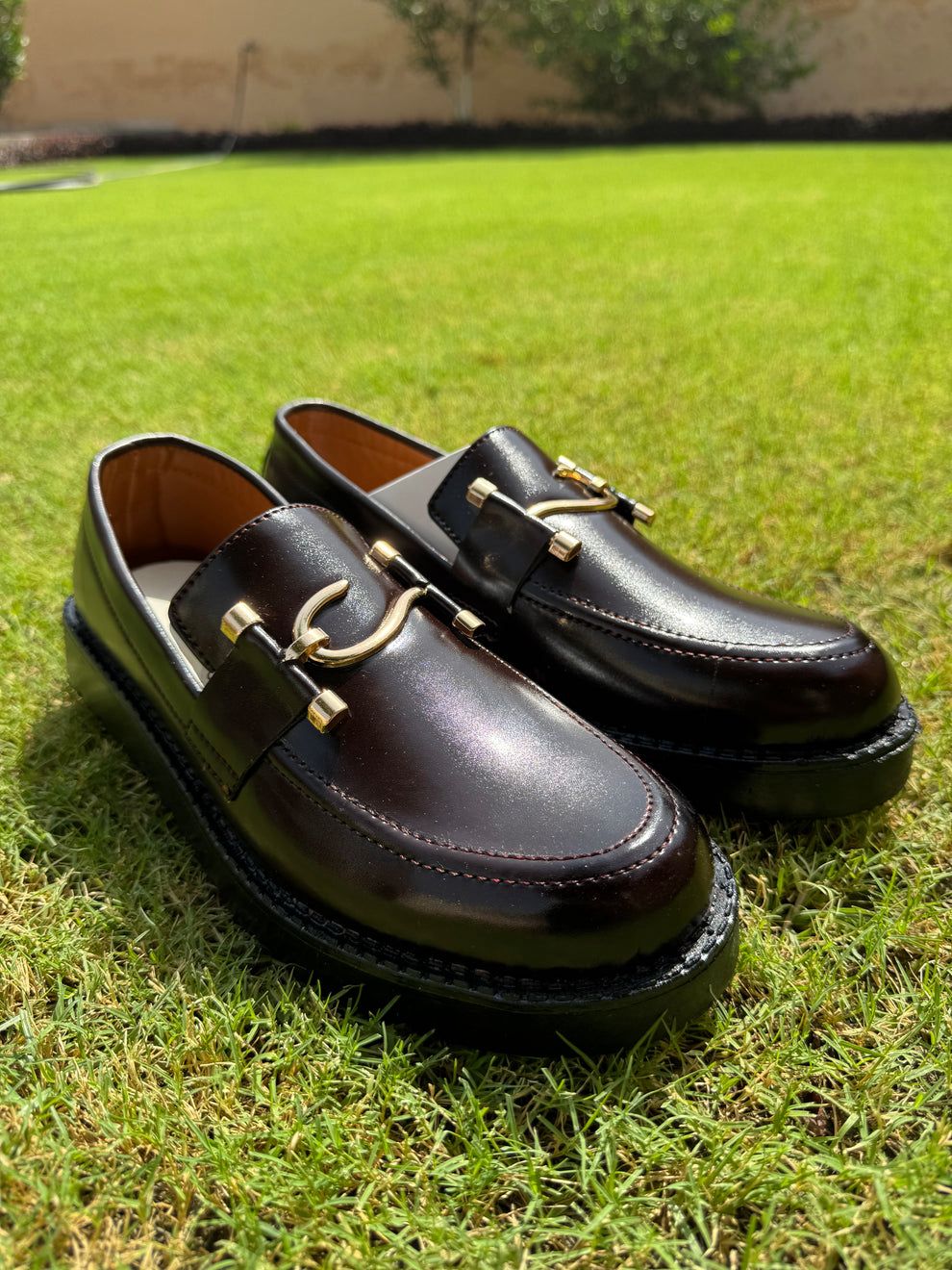 Burgundy Leather Loafers – Brown - Luxury Men’s Slip-Ons