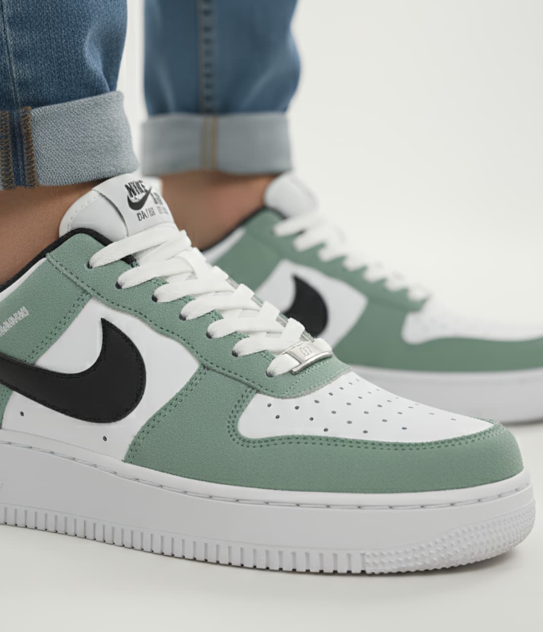 Nike Air Style Low-Top Sneakers – Sage Green & White