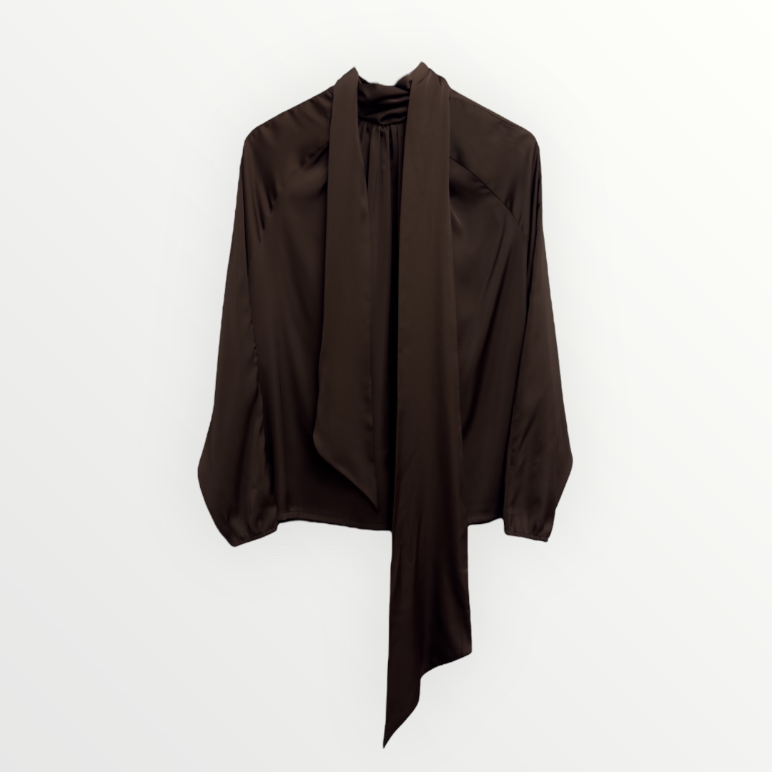 Bow-tie Chocolate Blouse 