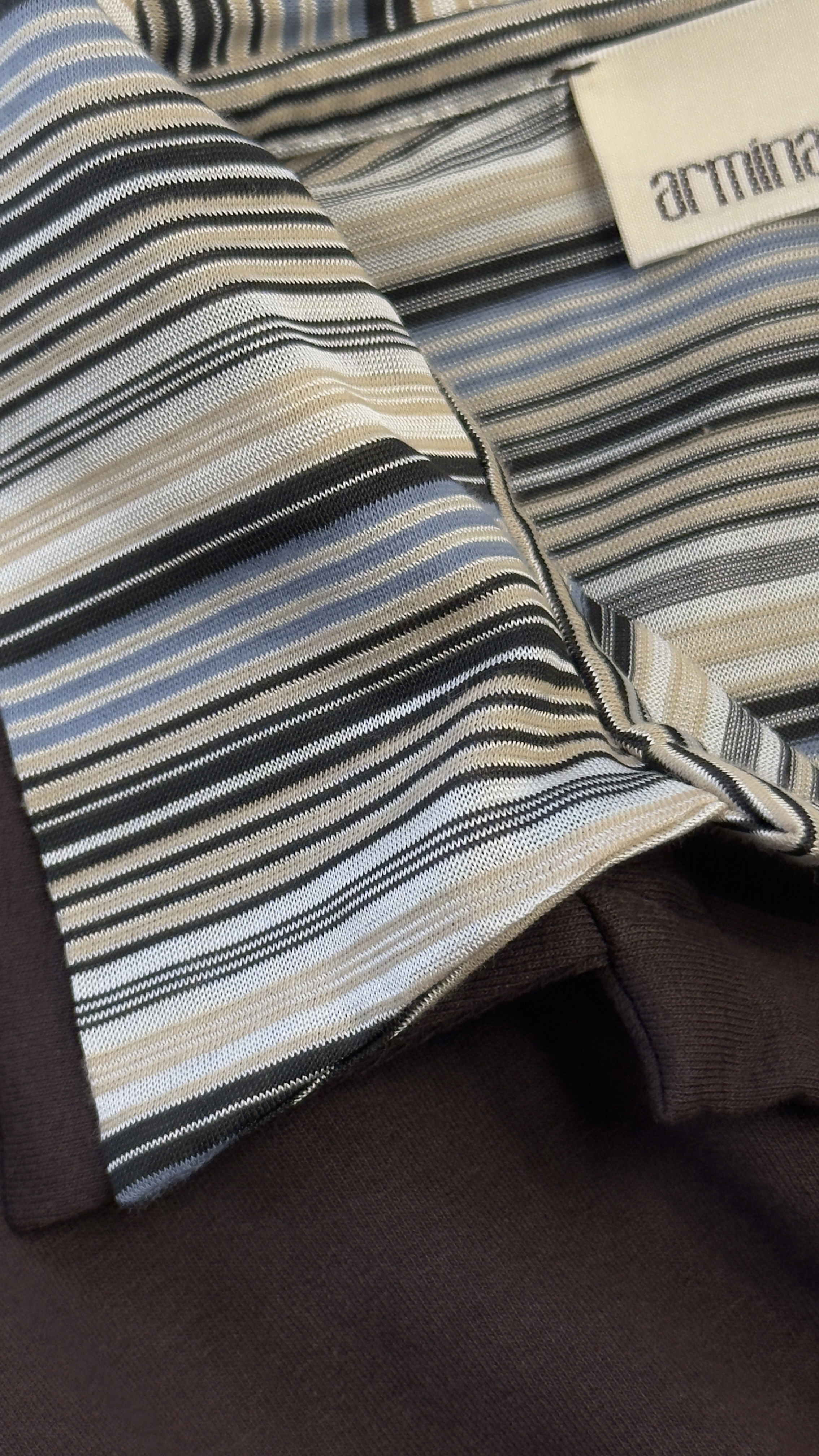 Layered cotton jumper
