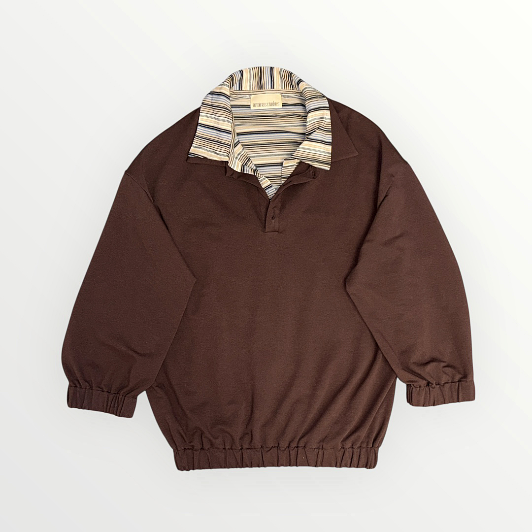 Chocolate Layered Cotton Jumper