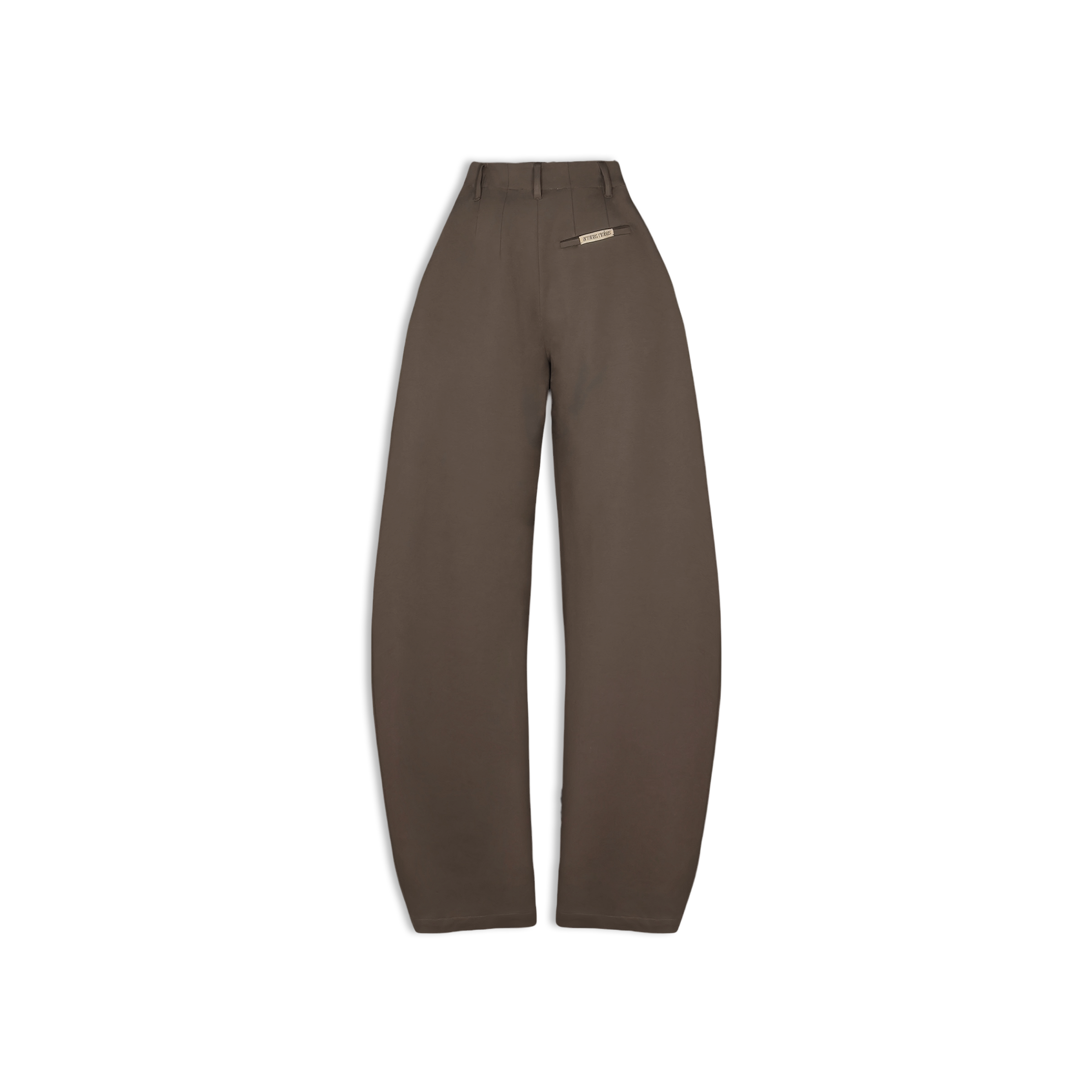 Balloon Fit Trousers in Taupe Colour
