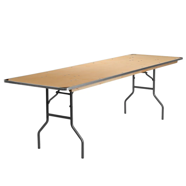 Folding Rectangular Table 30" x 8'
