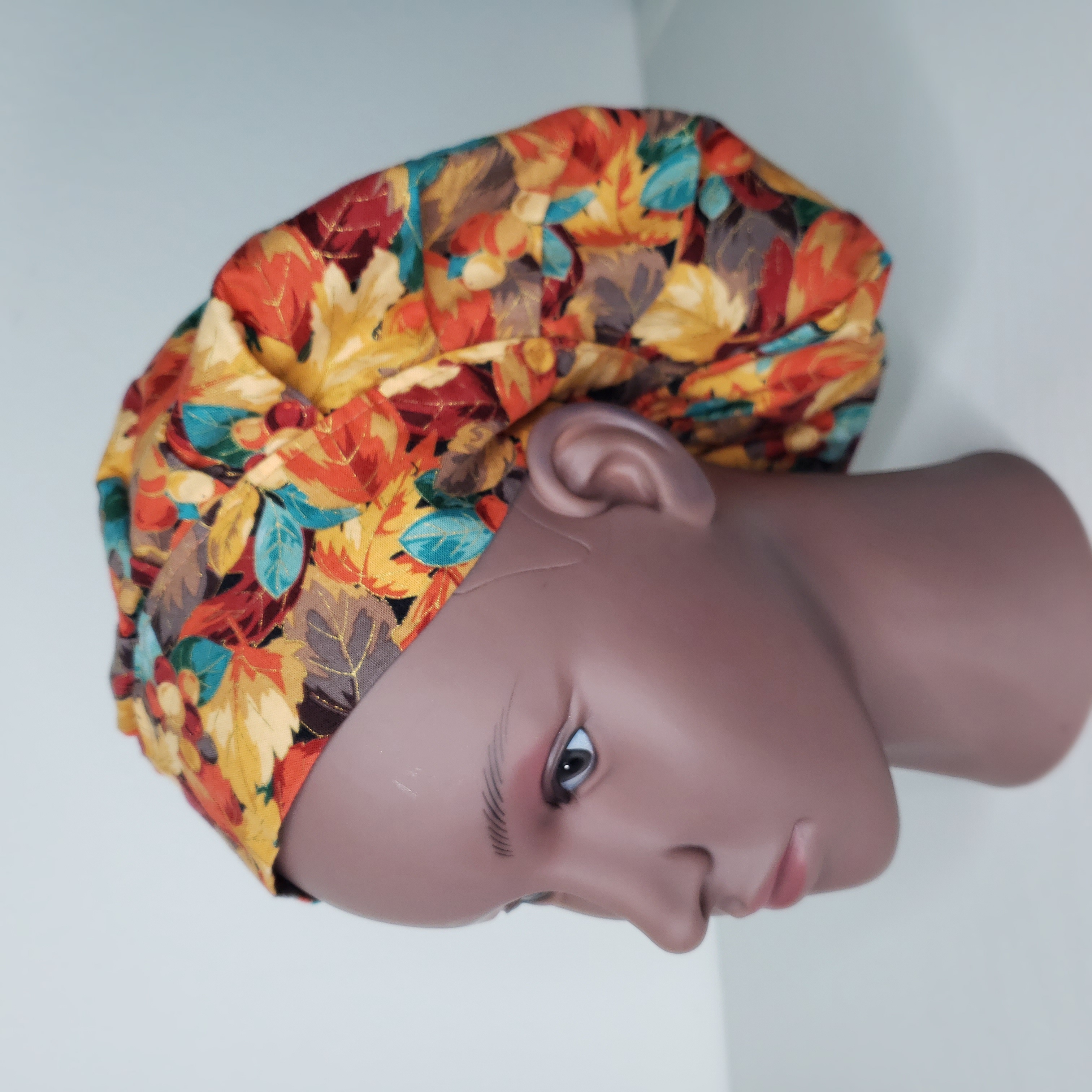 Surgical Bonnet Fall Leaves