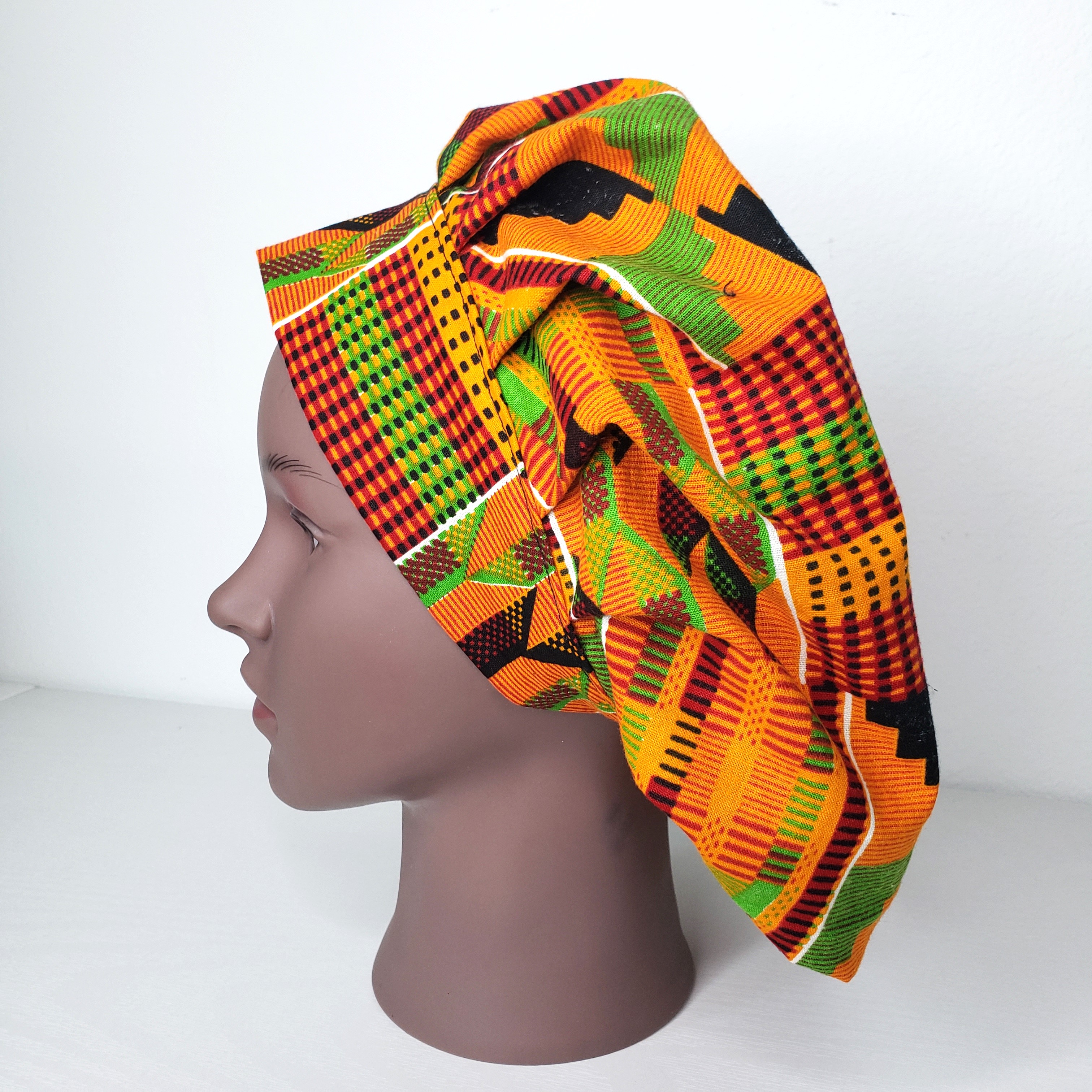 Surgical Bonnet Kente Clothe