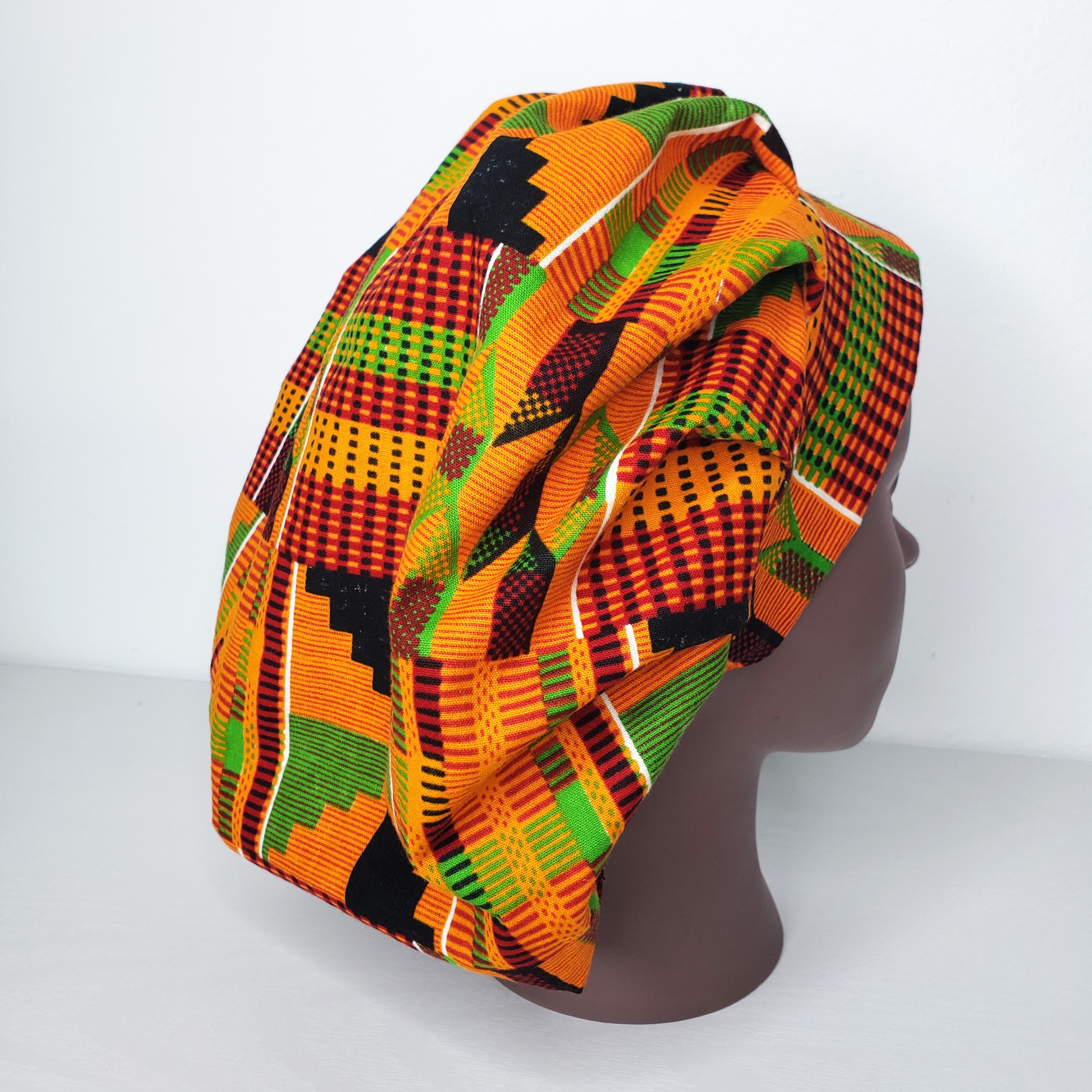 Surgical Bonnet Kente Clothe