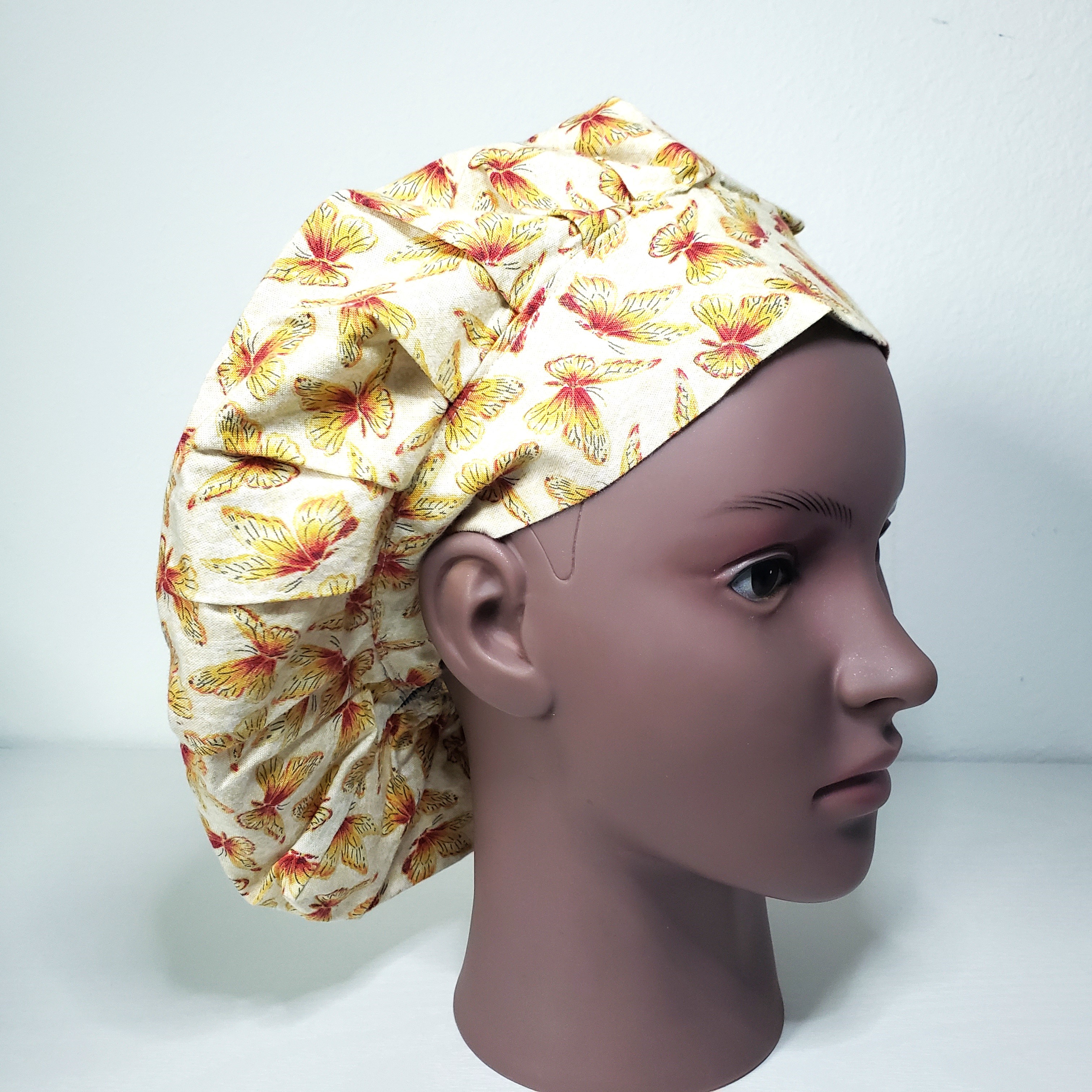 Surgical Bonnet Peachy Butterfly