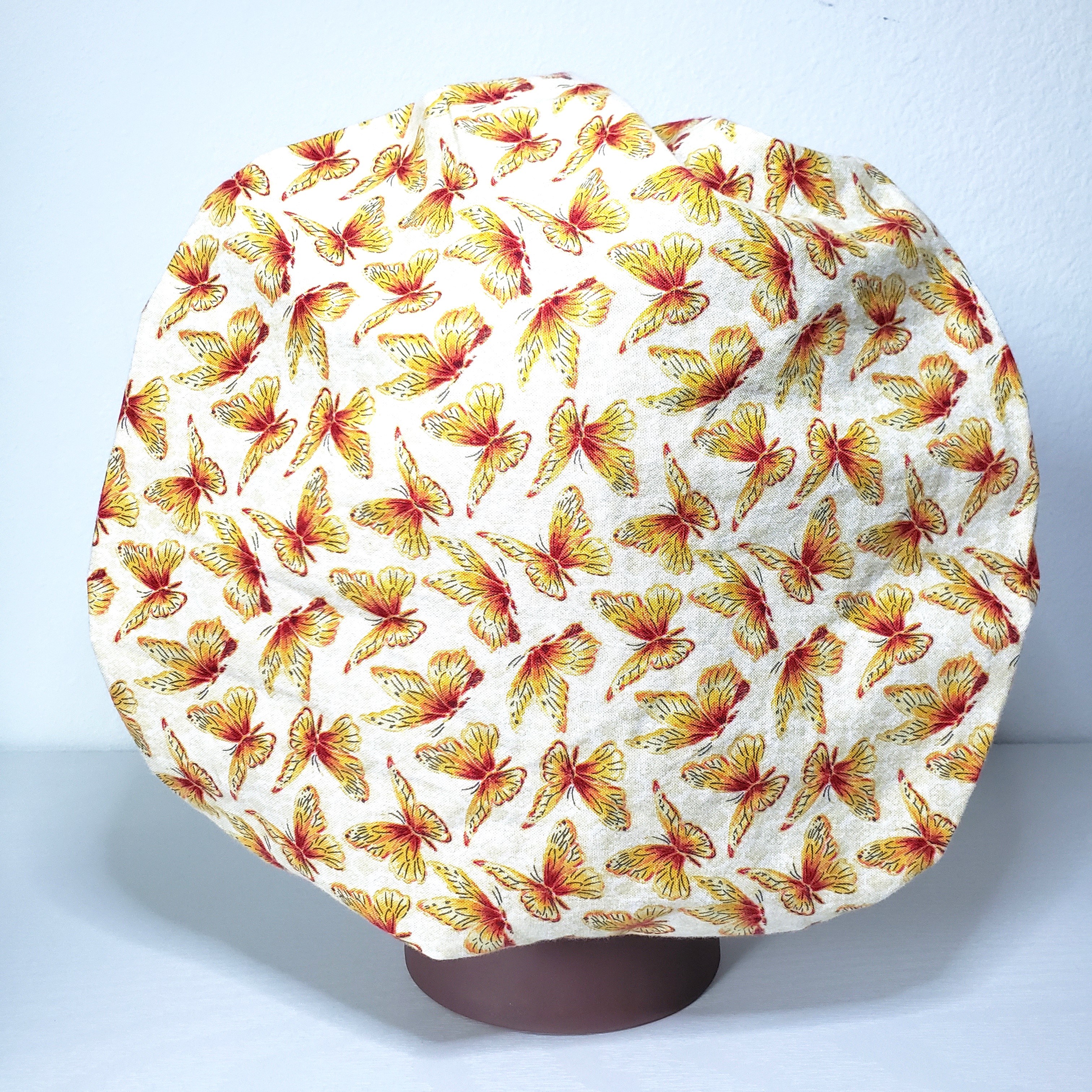 Surgical Bonnet Peachy Butterfly